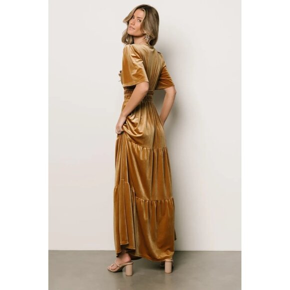 Baltic Born Artemis Velvet Maxi Dress Womens Size M Holiday Party Boho Fairy - Picture 2 of 9